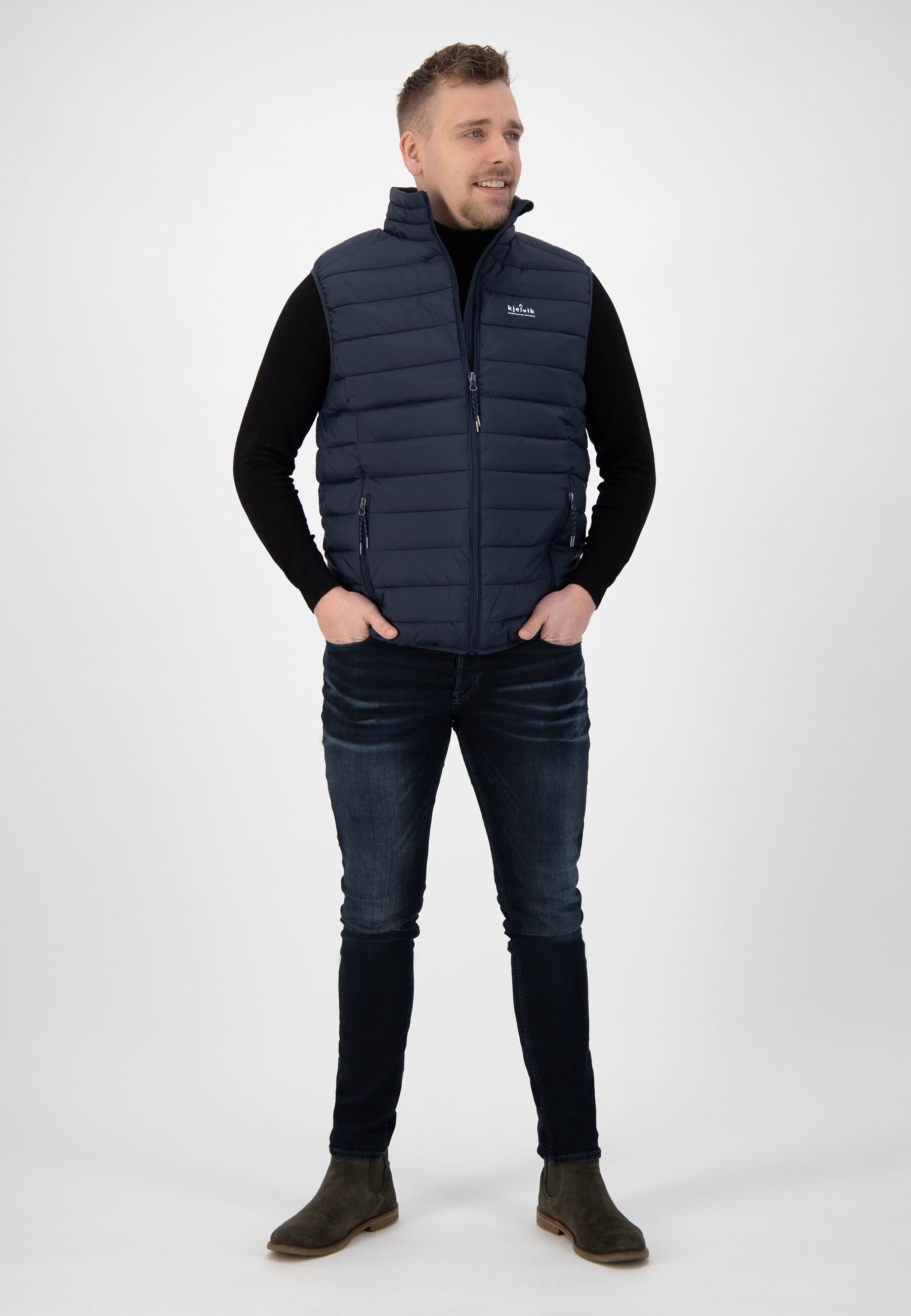 Kjelvik Haldor - Bodywarmer - Donkerblauw - S Kjelvik Haldor - Bodywarmer - Donkerblauw - S