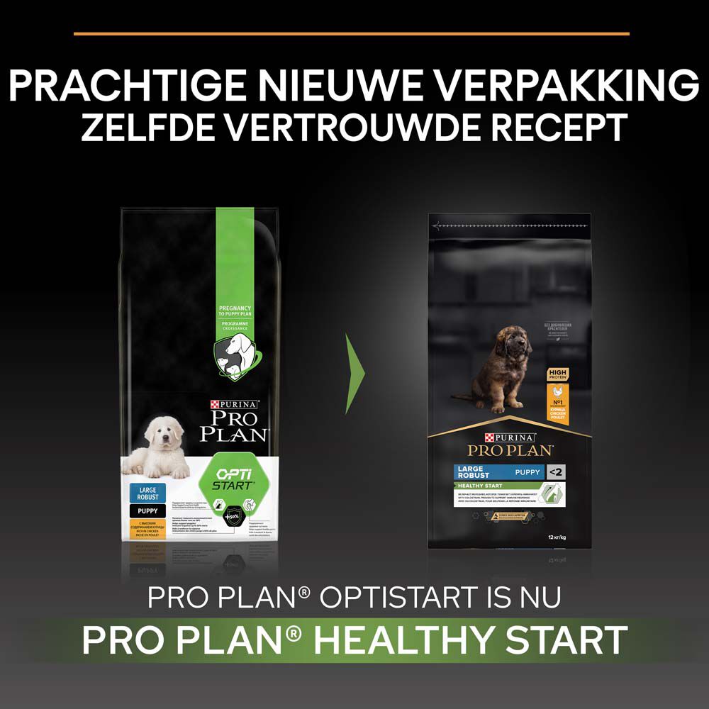 PRO PLAN Healthy Start Puppy Large Robust - Hondenvoer - 12 Kilogram - kip