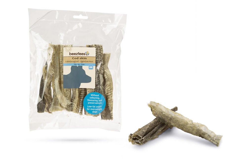 Beeztees Kabeljauwhuid - Hondensnack - 50 Gram - kabeljauw Beeztees Kabeljauwhuid - Hondensnack - 50 Gram - kabeljauw