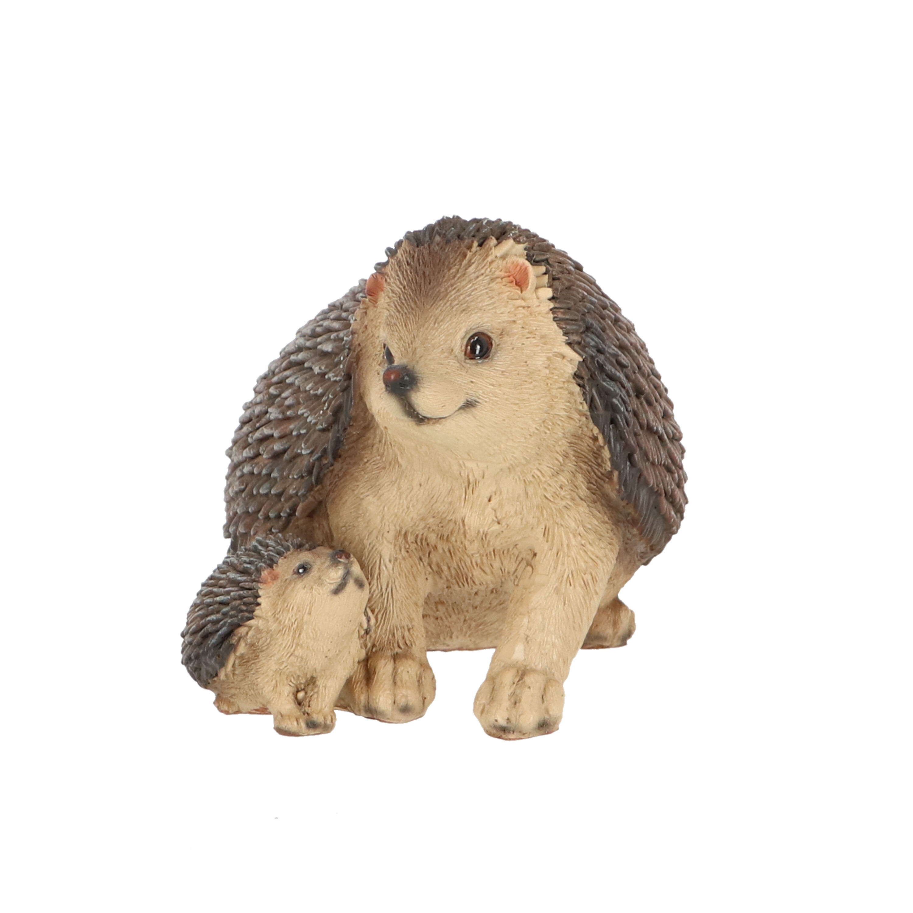 Decoratief Egel met baby - Tuindecoratie - Multi