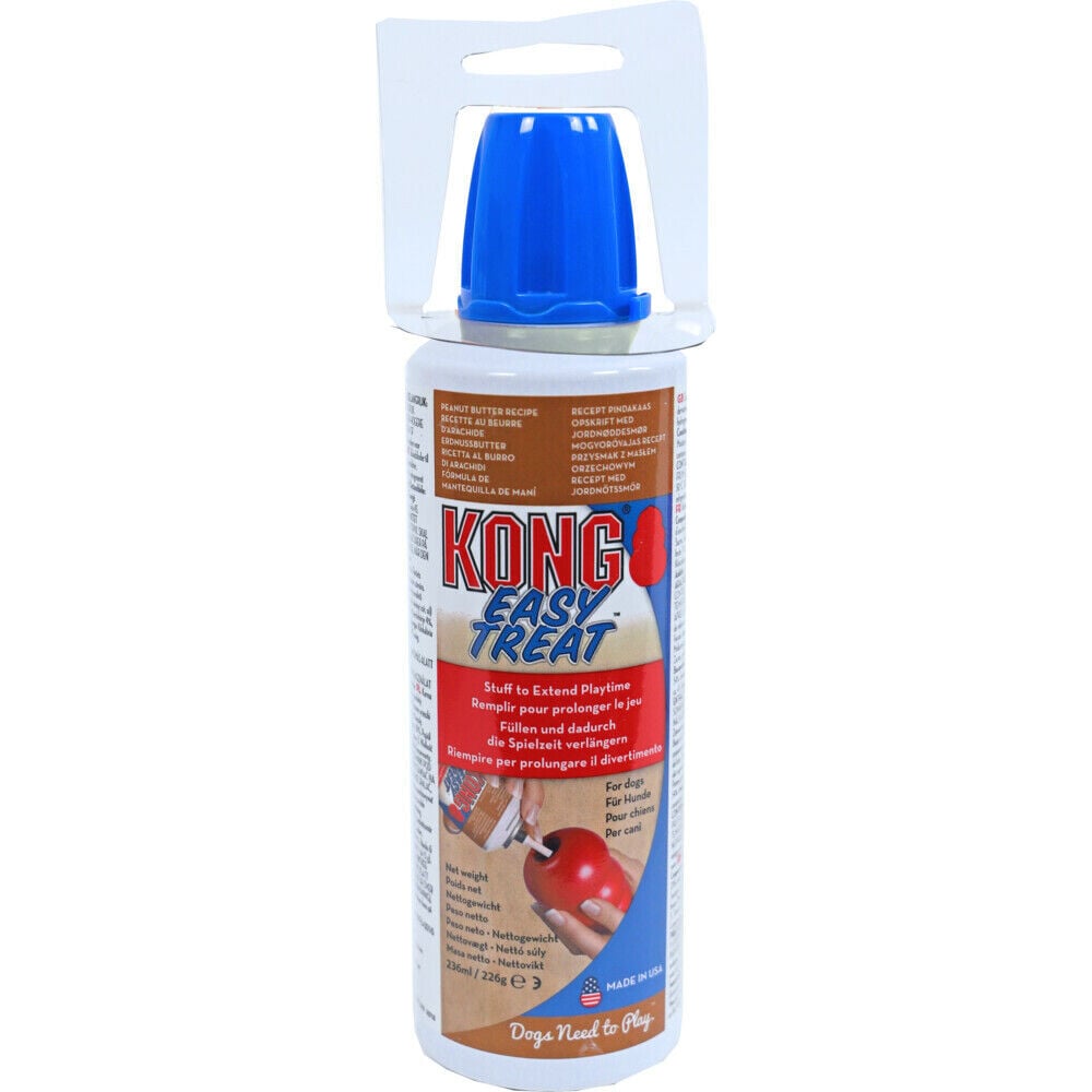 Kong Easy Treat Spuitbus Pindakaas - Vulbaar Hondenspeelgoed - 226 Gram - Peanut Kong Easy Treat Spuitbus Pindakaas - Vulbaar Hondenspeelgoed - 226 Gram - Peanut