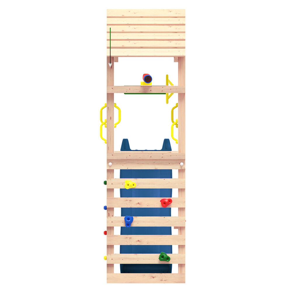 Jungle Gym Moss Grenen - Speeltoestel - Blauw - Grenenhout