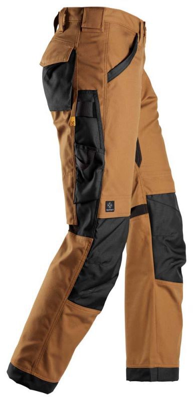 Snickers AllroundWork Canvas+ 6324 - Werkbroek - Bruin - 46 - 82