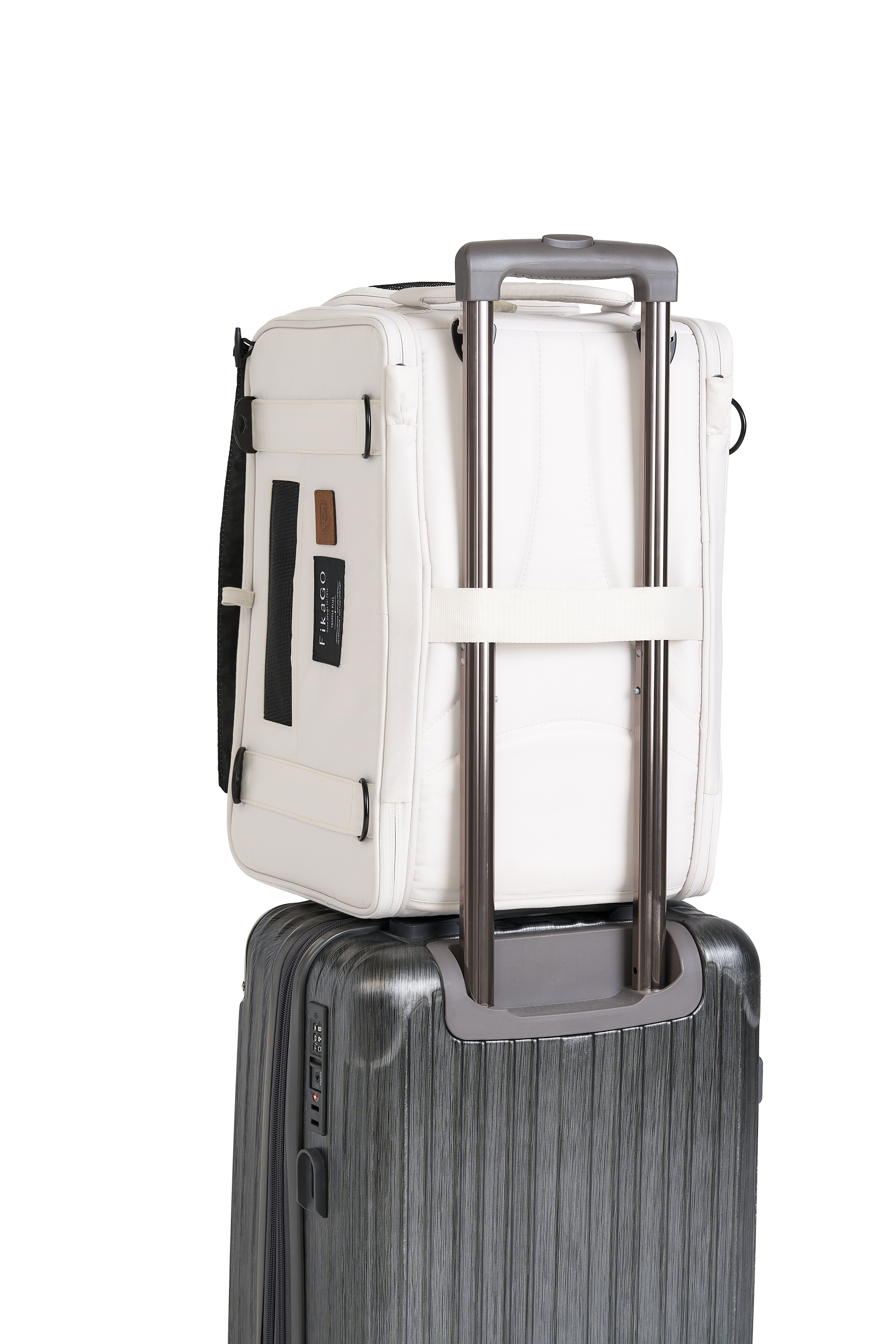 Fikago Truffle Plus - Travel Carrier tot 10 kg- Honden draagtas - Sandy Beige - 28x43x27 cm