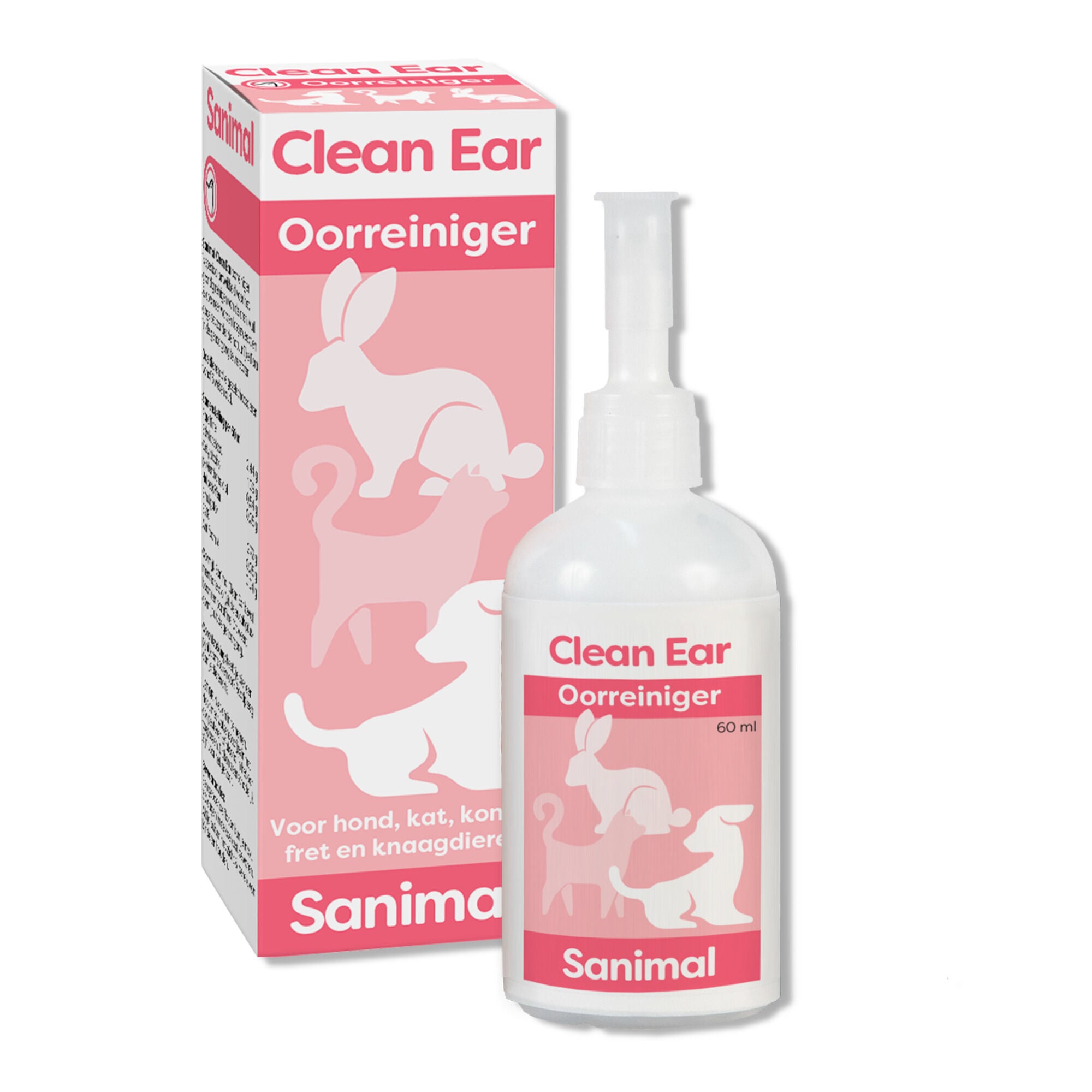 Sanimal Clean Ear - Oorverzorging - 60 Milliliter Sanimal Clean Ear - Oorverzorging - 60 Milliliter