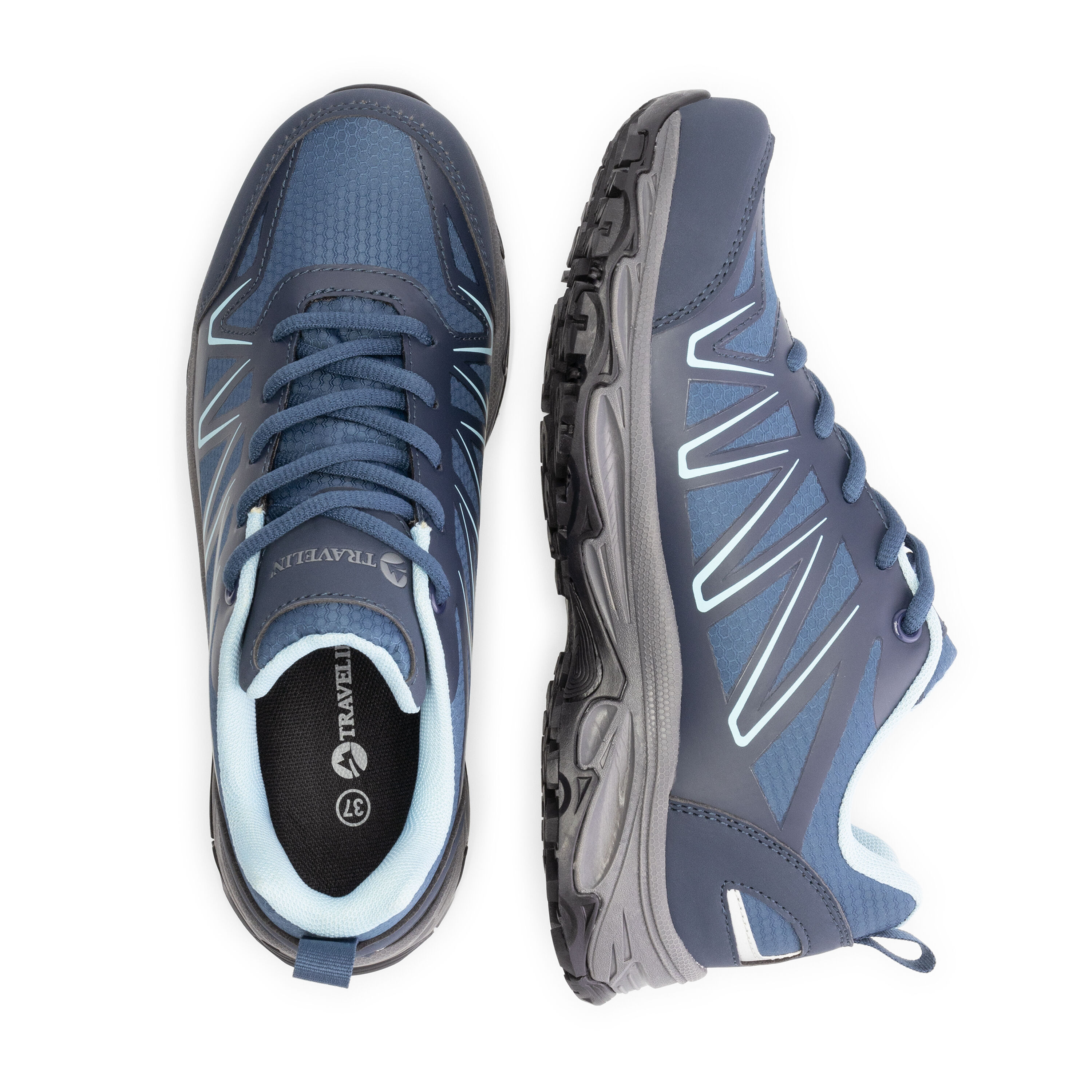 Travelin Nysted - Wandelschoenen - Blauw - 36