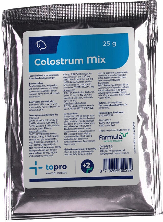 Topro Colostrum mix - Lammeren Biestvervanger Topro Colostrum mix - Lammeren Biestvervanger