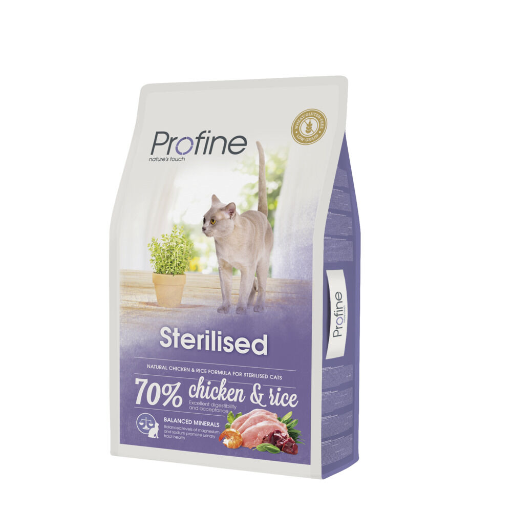 Profine Sterilised - Kattenvoer - 10 Kilogram - rijst, kip Profine Sterilised - Kattenvoer - 10 Kilogram - rijst, kip