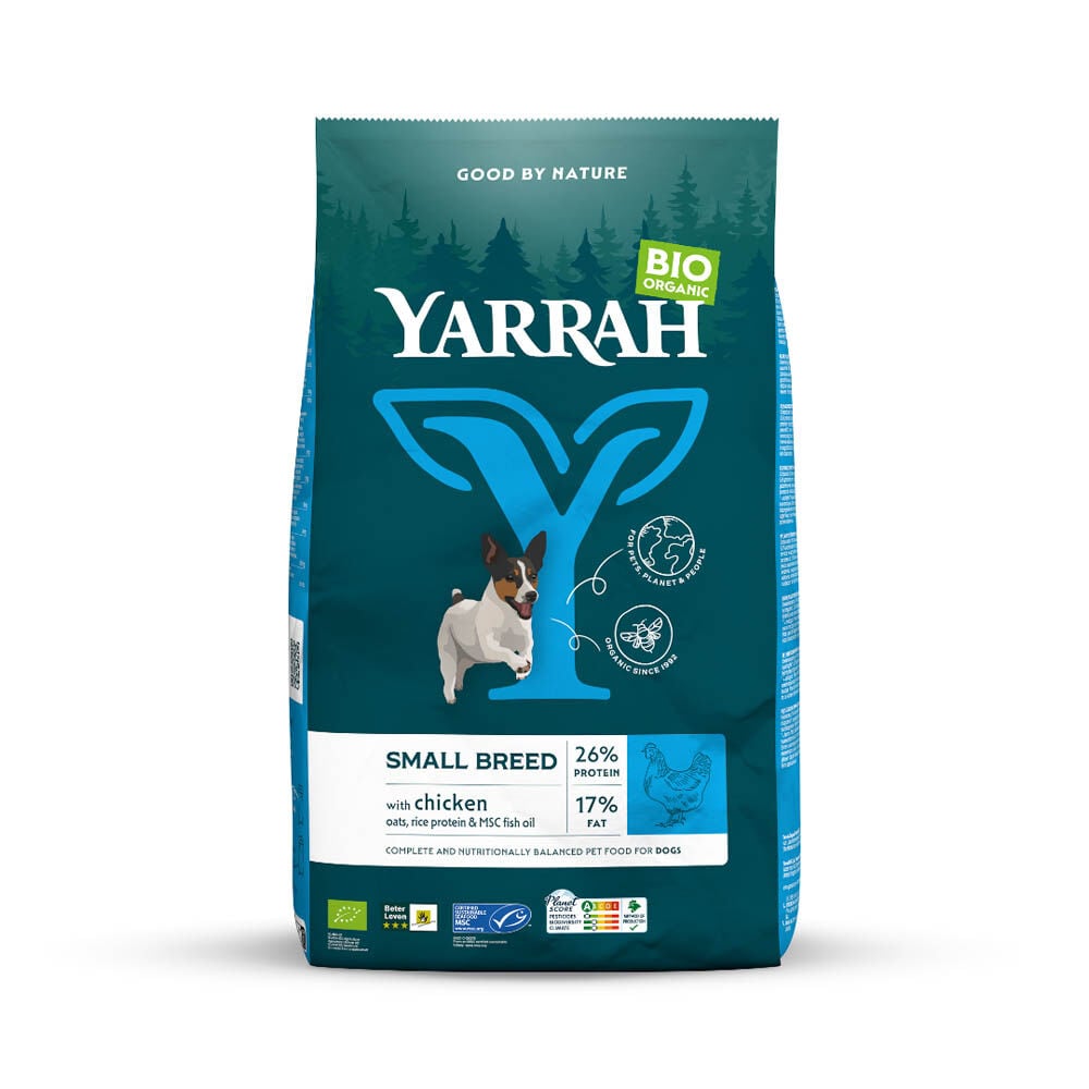 Yarrah Puppy-Adult Small Biologisch - Hondenvoer - 5 Kilogram - kip
