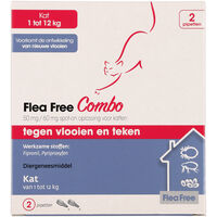 Flea Free Ectoline duo Kat 2 pipetten - Vlooien- en tekenmiddel - 2 Stuks