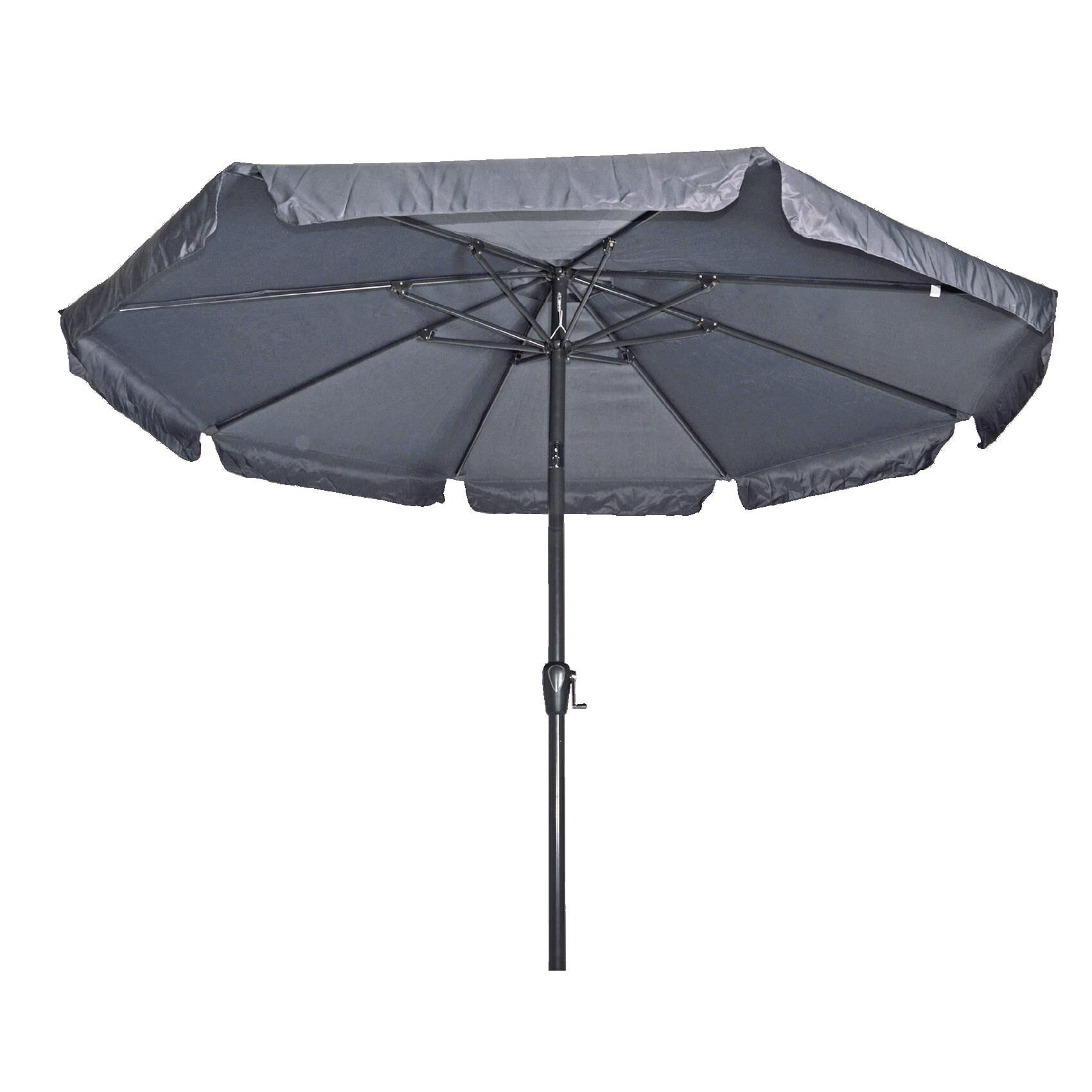 Lesli Living Libra Stokparasol - Parasol - Grijs - 300 cm Lesli Living Libra Stokparasol - Parasol - Grijs - 300 cm
