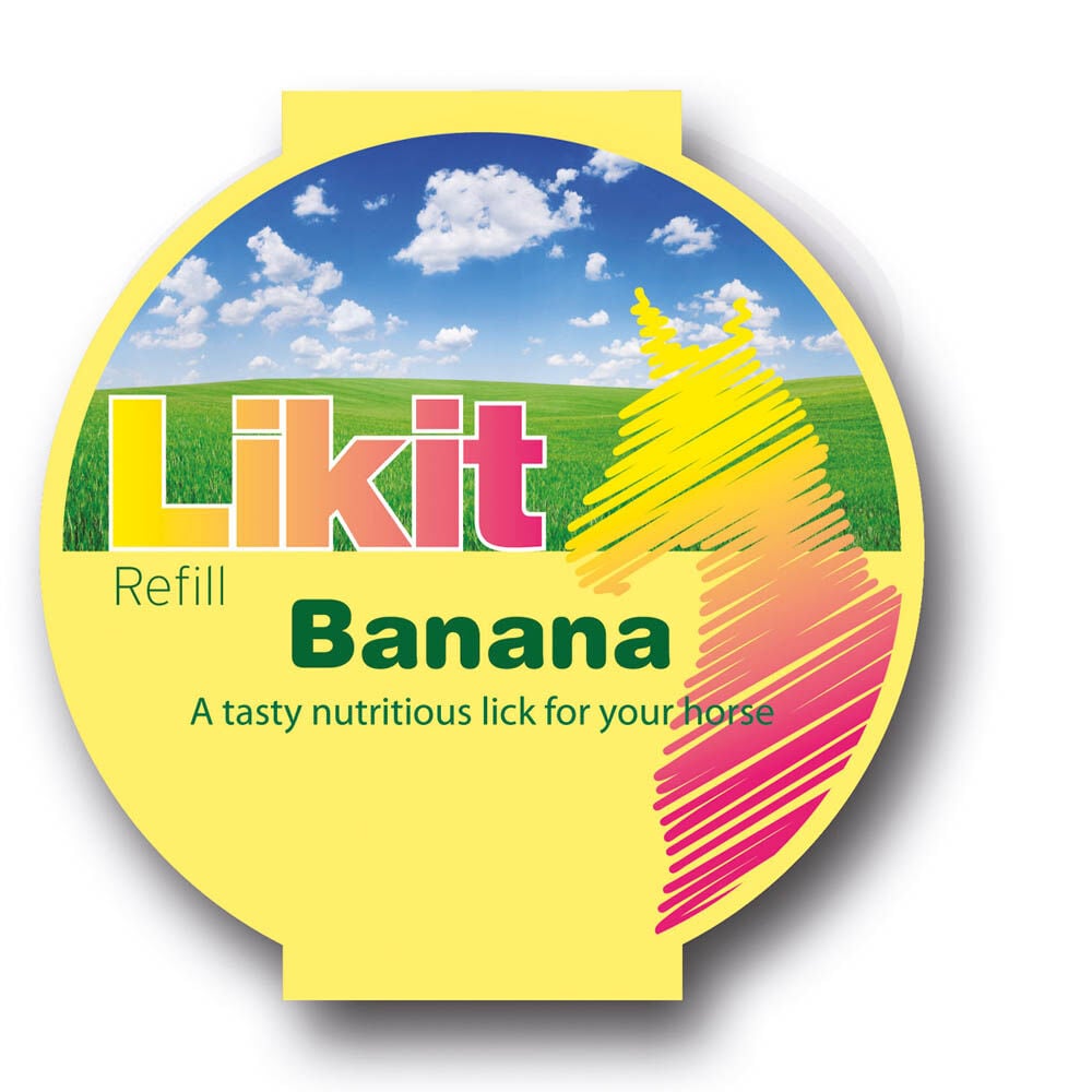 LIKIT Banaan Liksteen - Paardensnoepjes - 250 Gram - Banaan LIKIT Banaan Liksteen - Paardensnoepjes - 250 Gram - Banaan