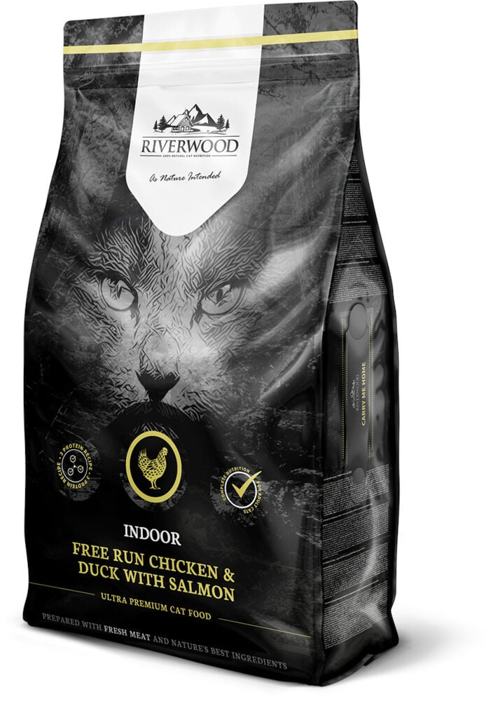 Riverwood Indoor - Kattenvoer - 6 Kilogram - eend, zalm, kip Riverwood Indoor - Kattenvoer - 6 Kilogram - eend, zalm, kip