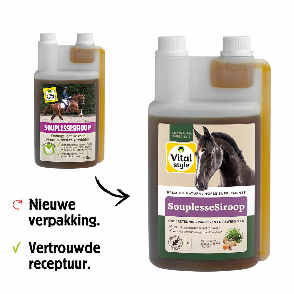 VITALstyle Souplessesiroop - Supplement - 1 Liter - Flacon