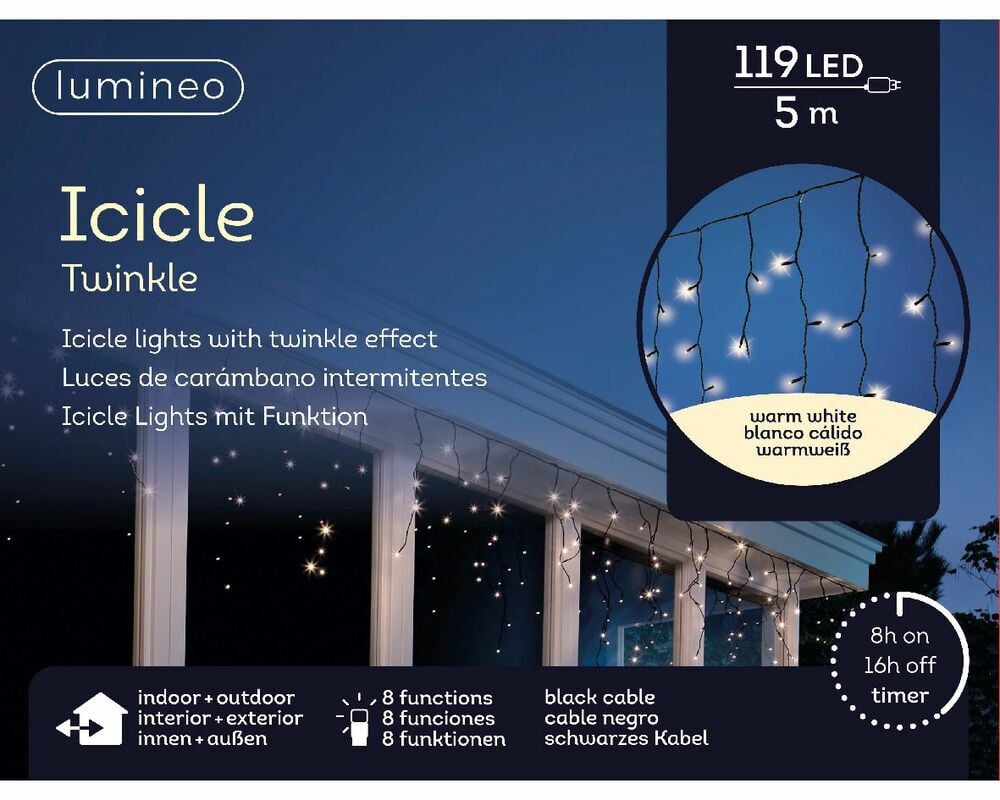 Lumineo - IJspegelverlichting - 119 - Warm wit - 50 cm