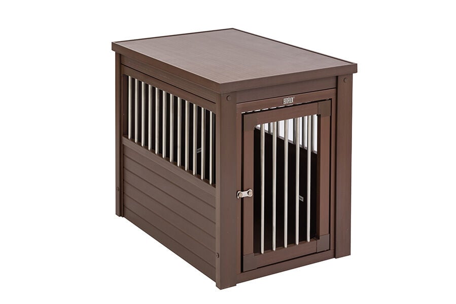 New Age Pet® InnPlace Crate - Hondenbench meubel - bruin - 71x91x61 cm - L New Age Pet® InnPlace Crate - Hondenbench meubel - bruin - 71x91x61 cm - L