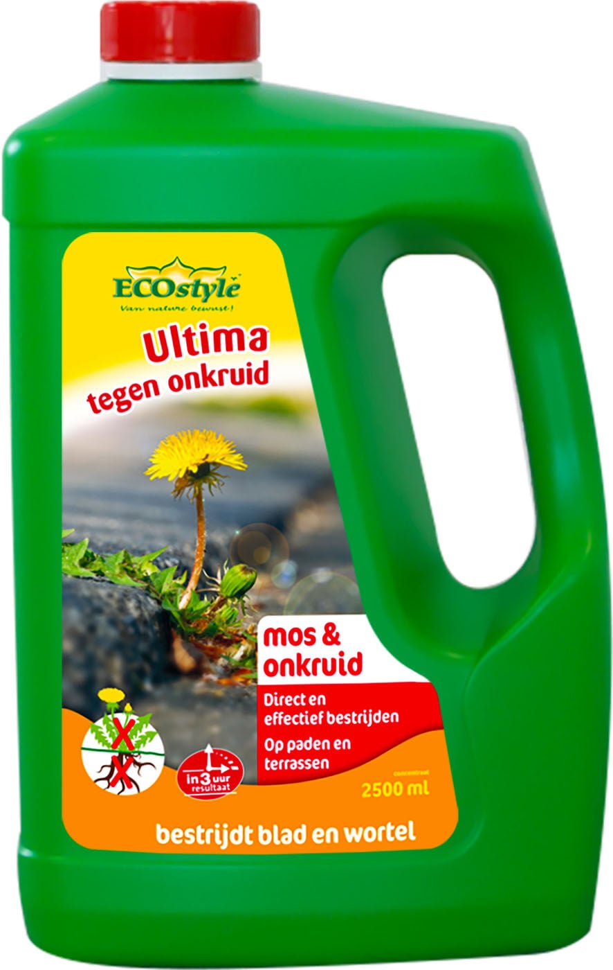 ECOstyle Ultima onkruid- en mos concentraat - onkruid- en mosbestrijder - 2500 Milliliter ECOstyle Ultima onkruid- en mos concentraat - onkruid- en mosbestrijder - 2500 Milliliter