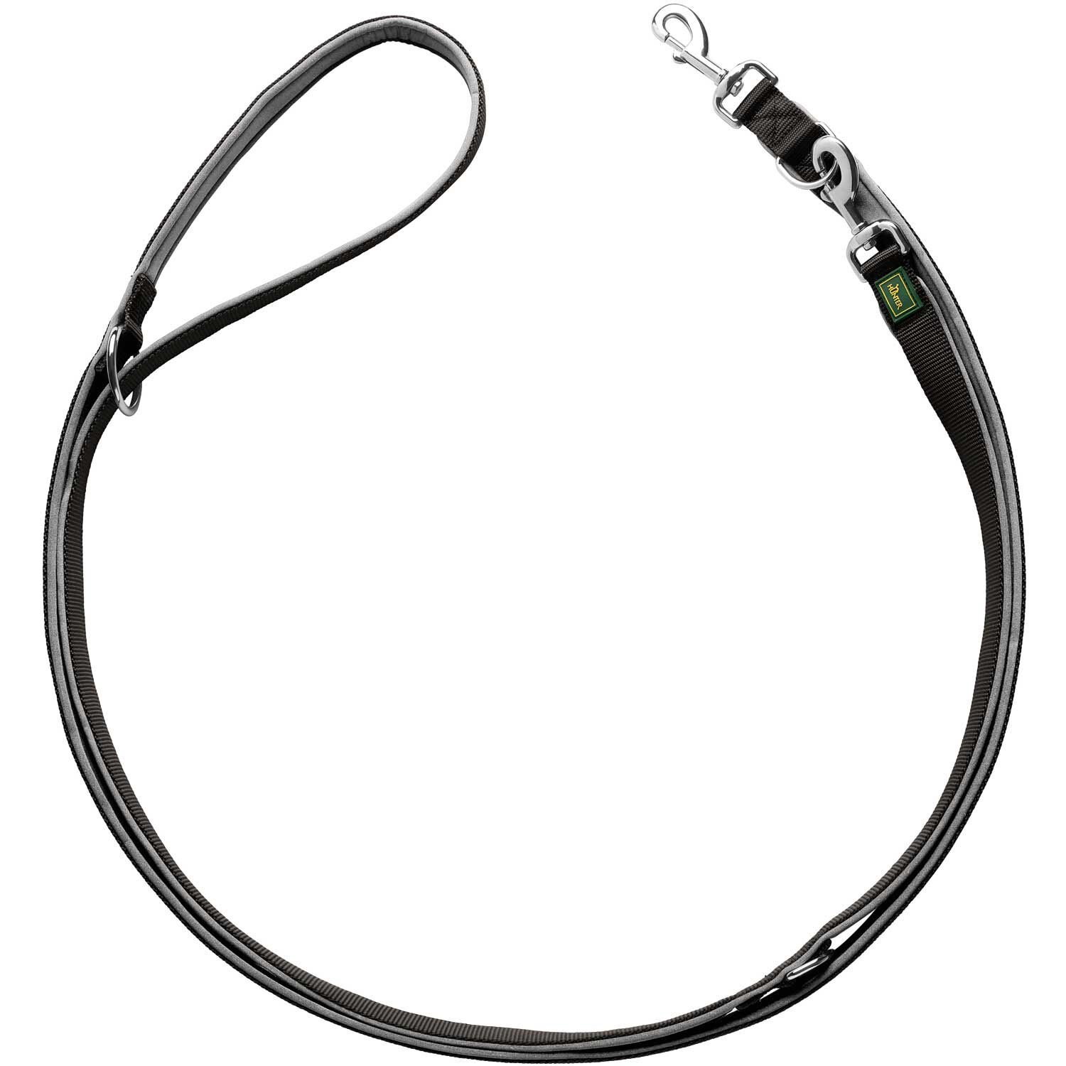 Hunter Vario Plus lijn - Hondenriem - Zwart - 0.2 cm - 200 cm