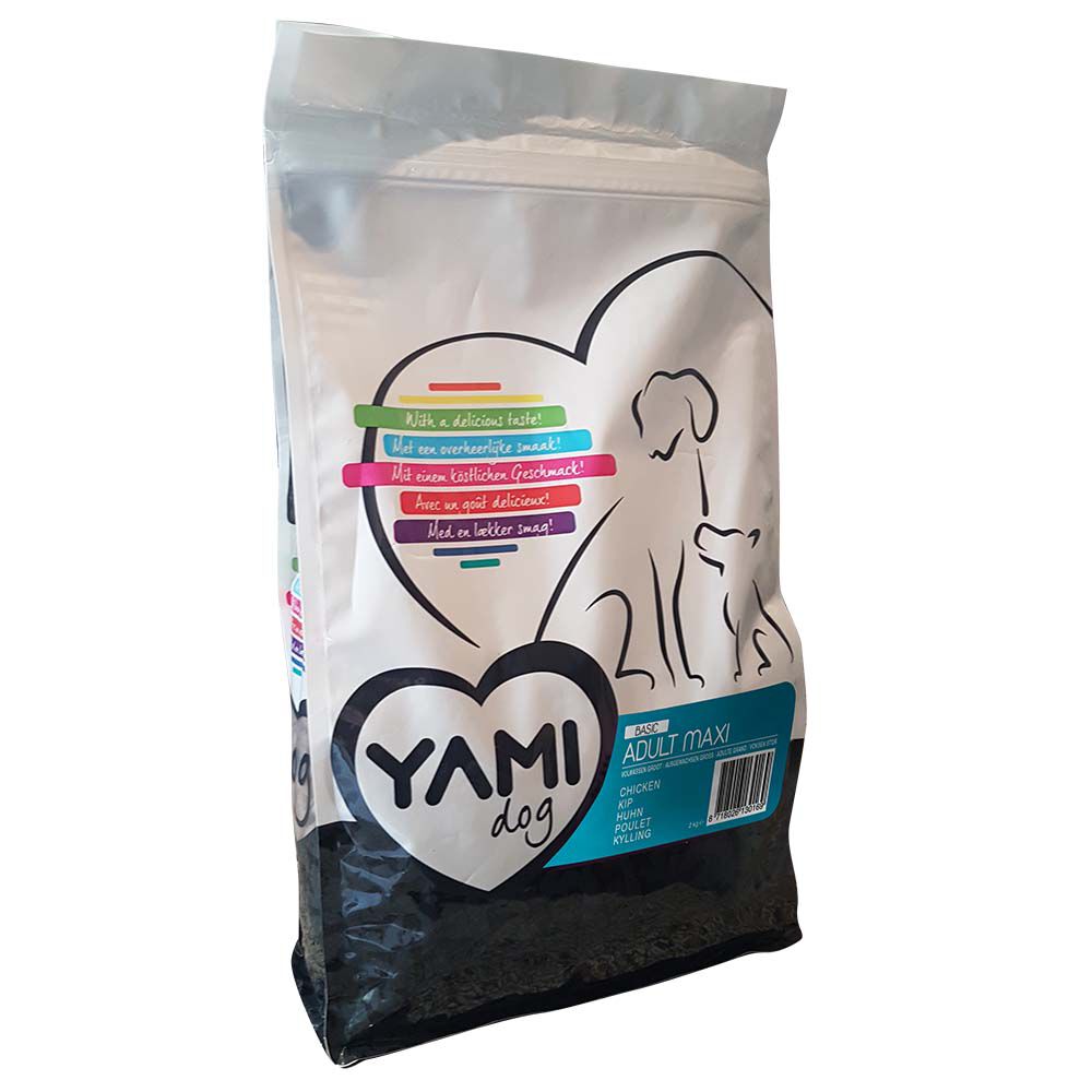 YamiPets Basic Adult Maxi - Hondenvoer - 12 Kilogram - kip