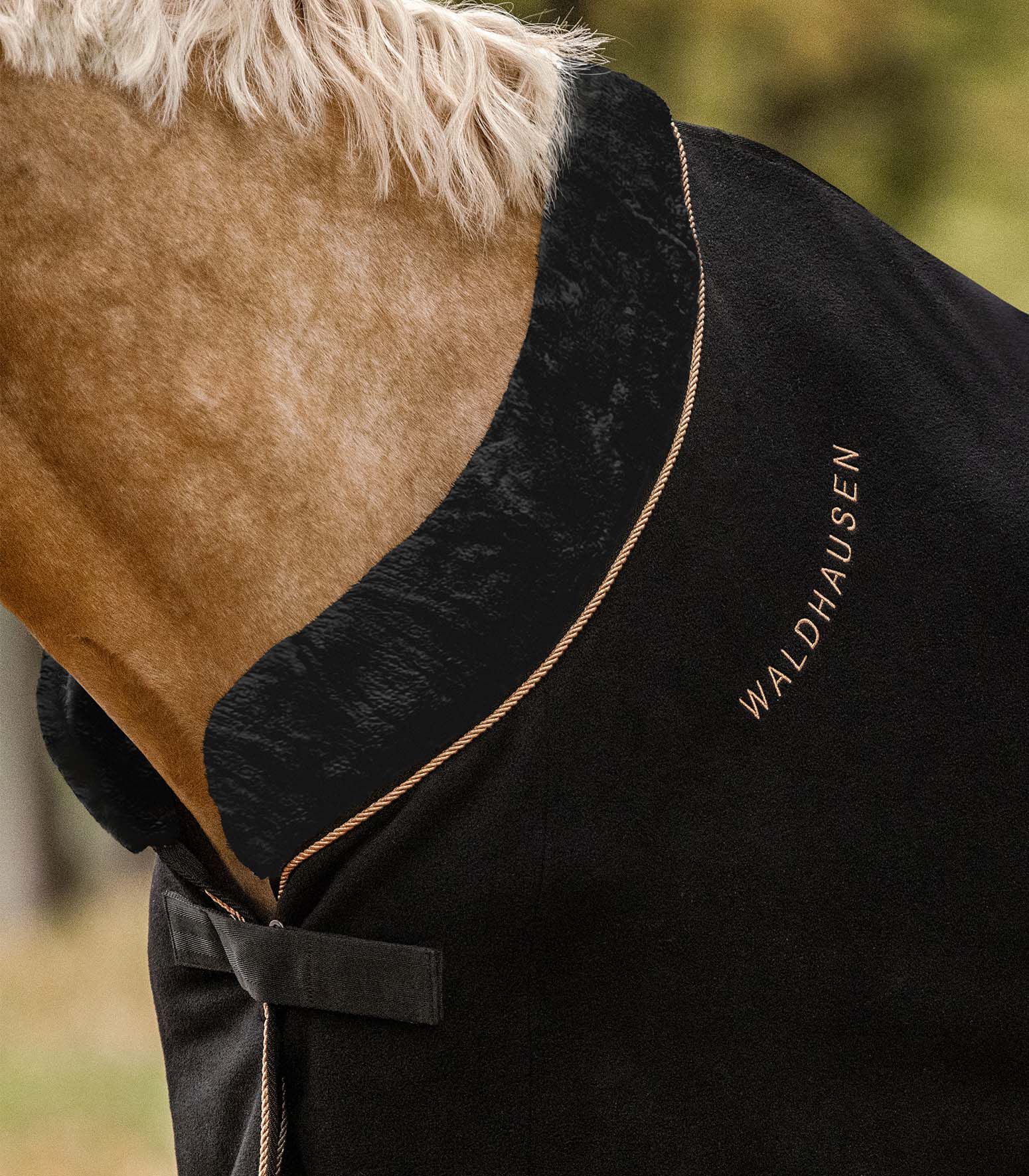 Waldhausen Modern Rose - Zweetdeken fleece - Zwart - 125/175