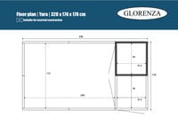 Glorenza - Kattenren - Antraciet - 178x176x328 cm