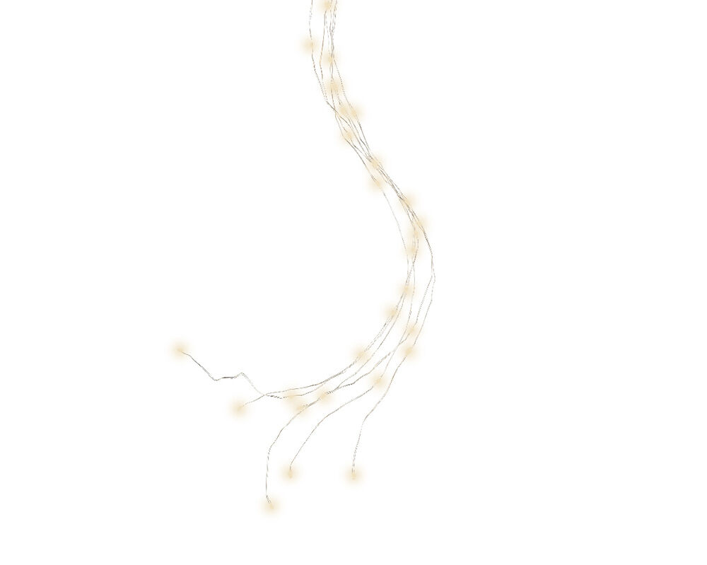 Lumineo Micro- LEDbundel - Batterijverlichting - 40 - Warm wit - 9.5 cm