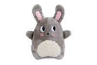 Beeztees Snoet - Knuffel - Puppyspeelgoed - grijs - 27x19x8 cm