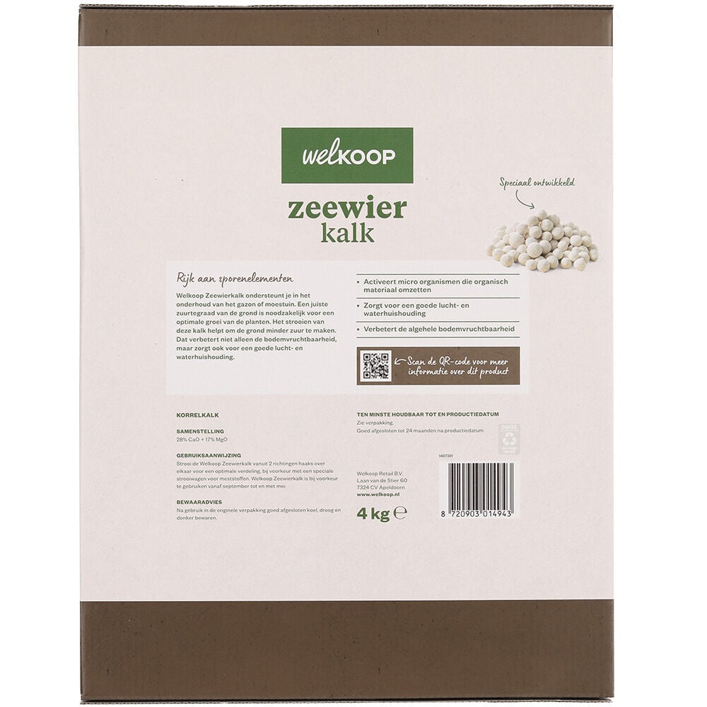 Welkoop - Zeewierkalk - 150 m2 - 4 Kilogram