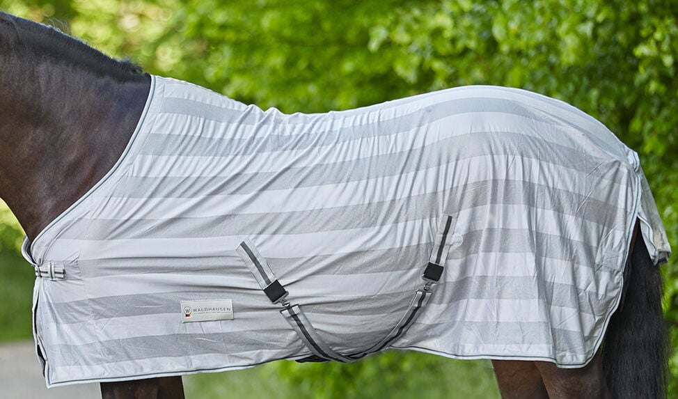 Waldhausen Economic - Vliegendeken - Paardendeken - Zilver - 105/155