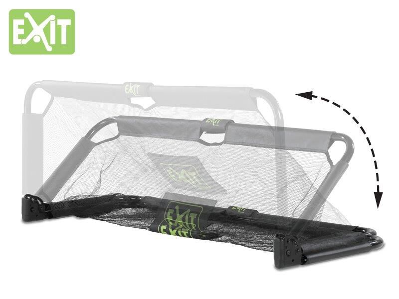 EXIT Panna Opvouwbaar - voetbalgoal - Zwart - Staal