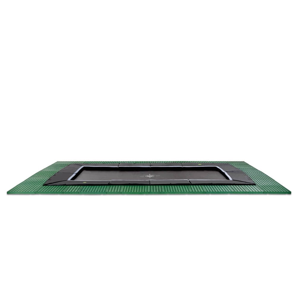 Exit Dynamic - Groundlevel trampoline - Zwart - 305x519 cm