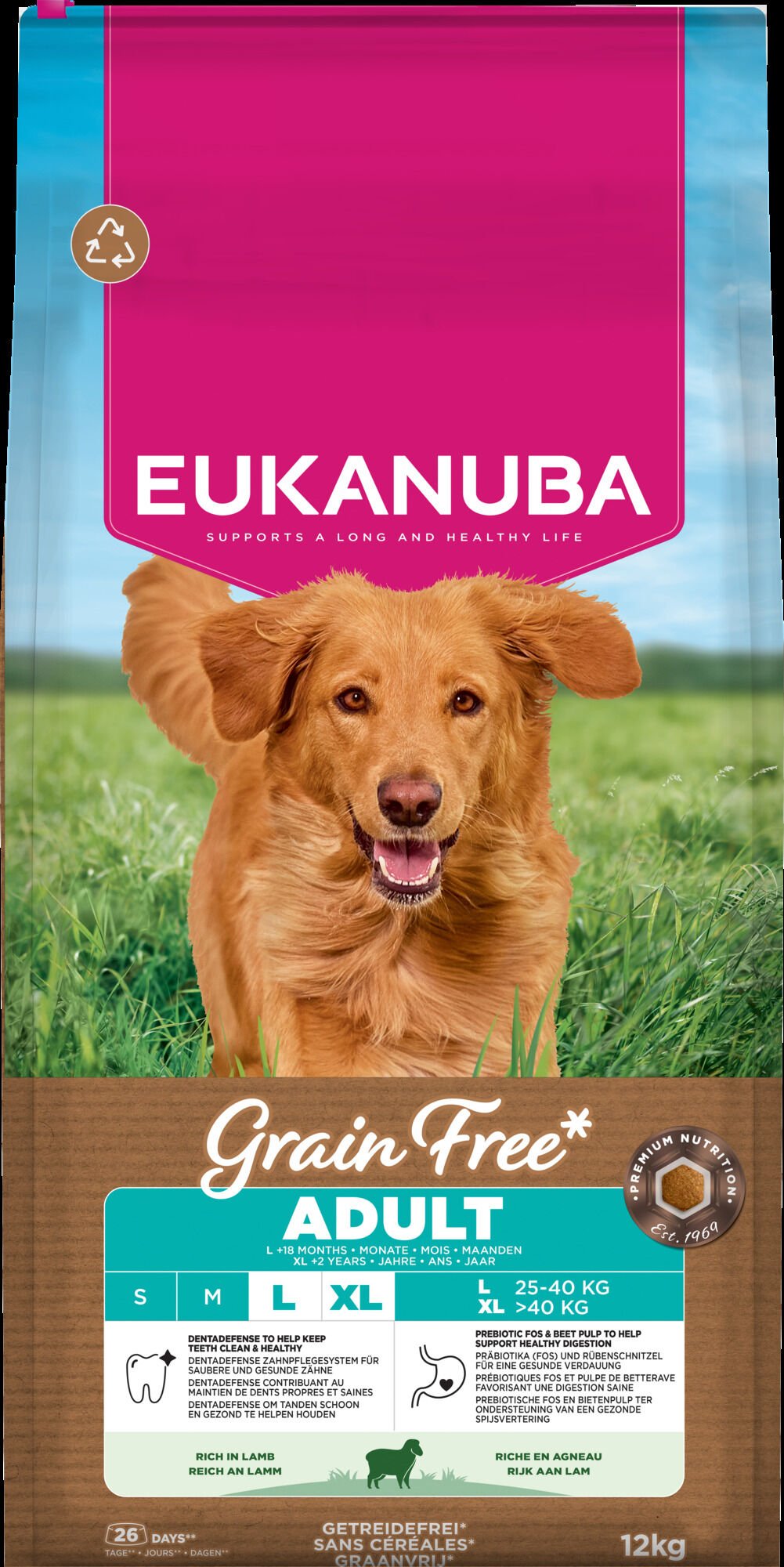 Eukanuba Adult Large Graanvrij - Hondenvoer - 12 Kilogram - Lam Eukanuba Adult Large Graanvrij - Hondenvoer - 12 Kilogram - Lam