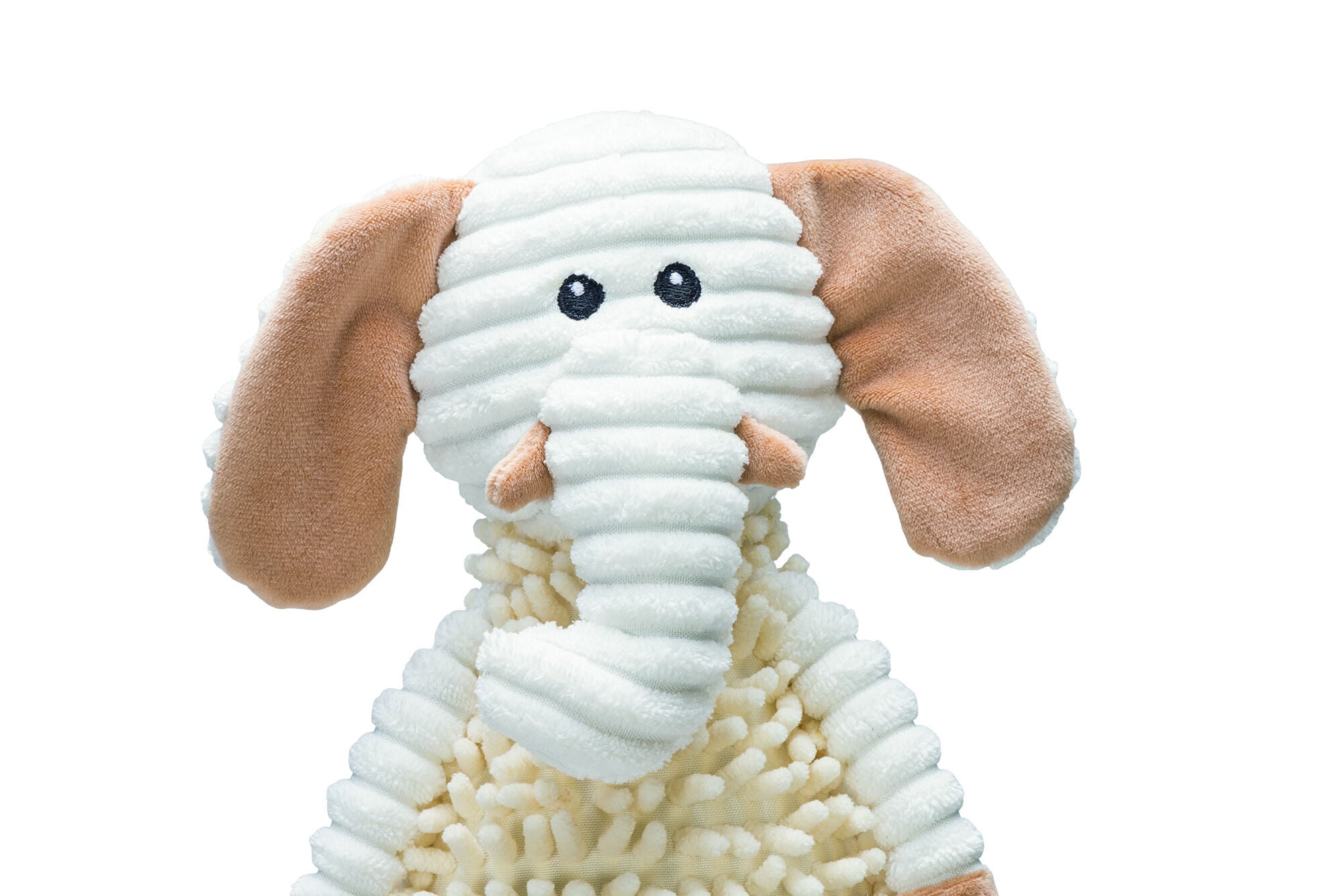 Beeztees Eco Olifant Oda - Knuffel - Hondenspeelgoed - beige