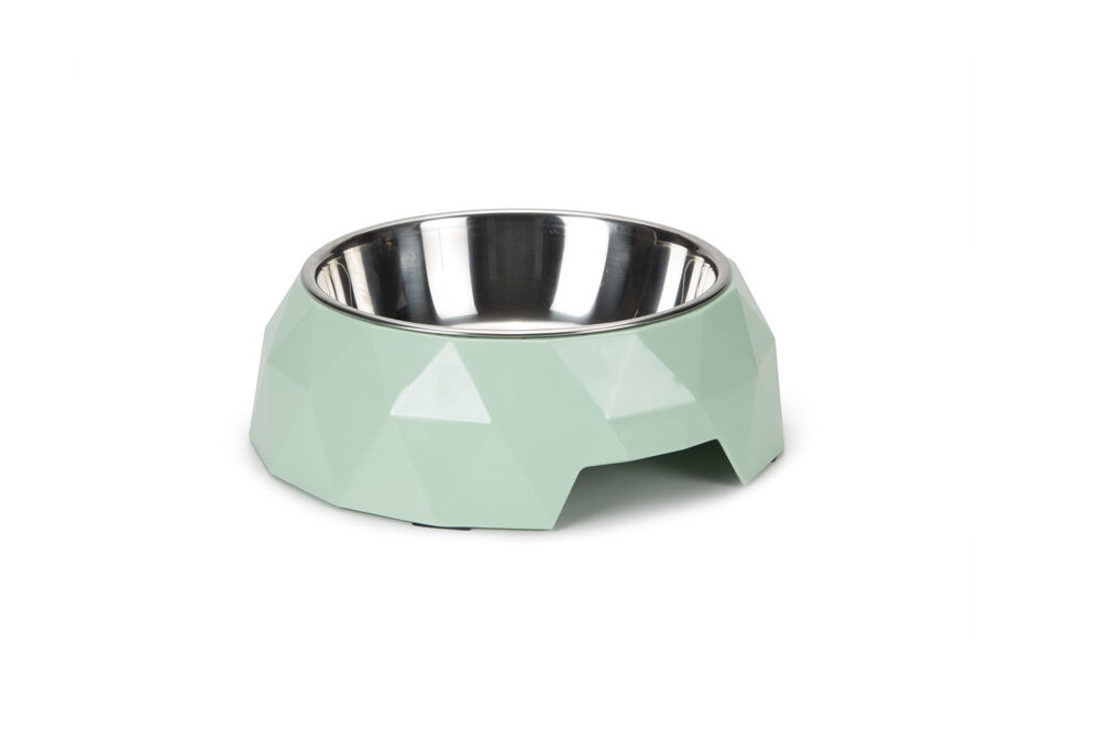 Beeztees Diamond - Voerbak - Groen - 14 cm