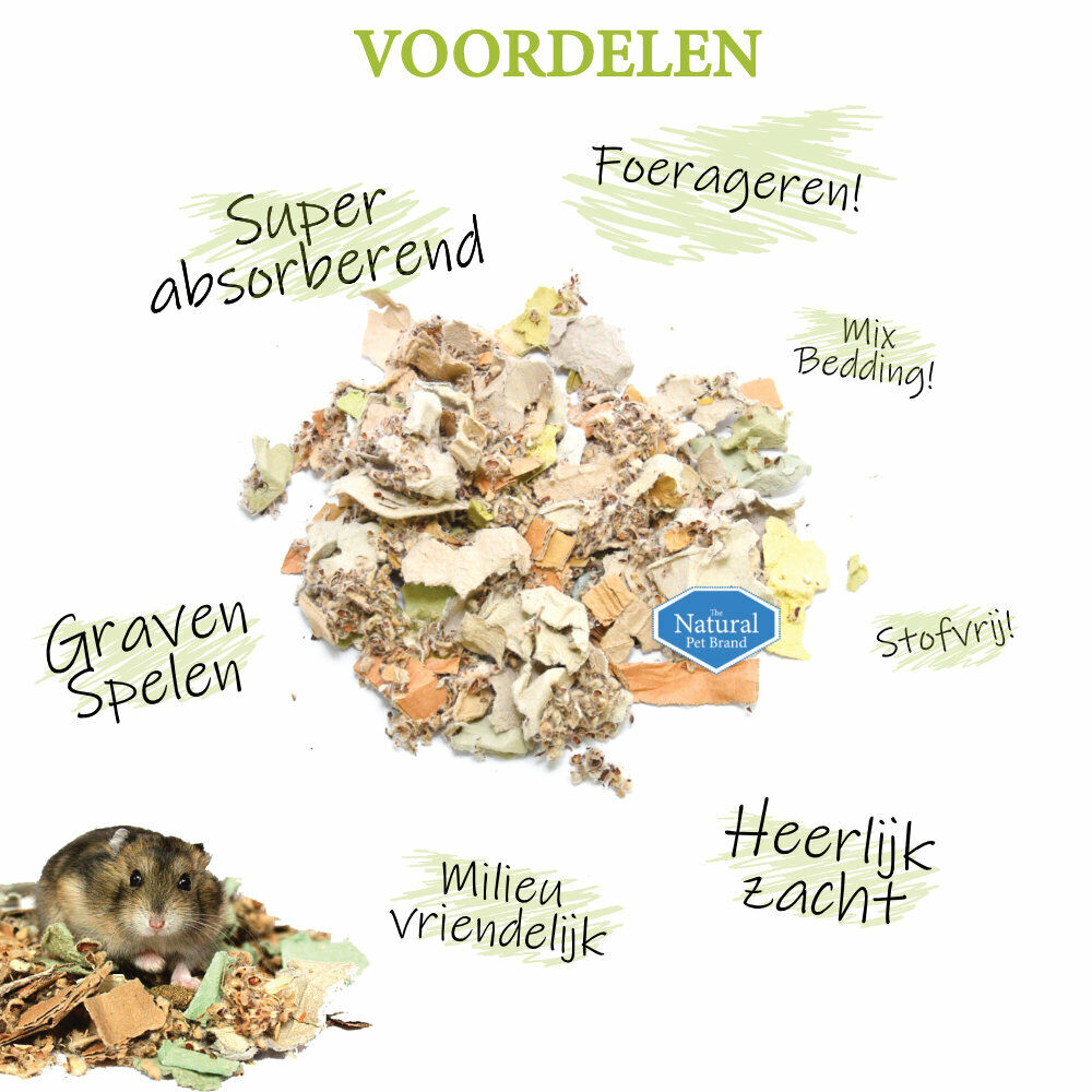 The Natural Pet Brand Cotton N Card - Bodembedekking - 100 Liter