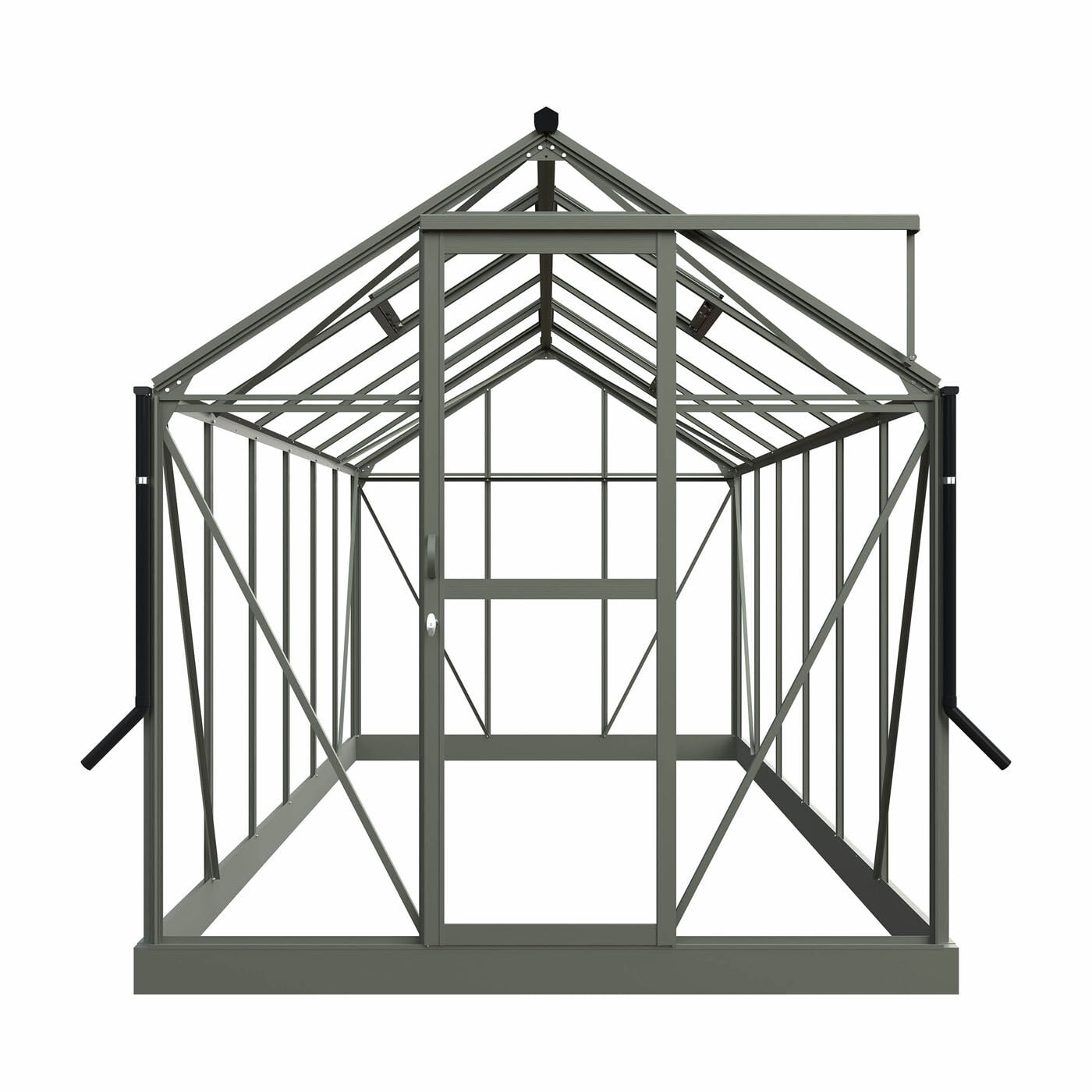 Royal Well Mary IV - Tuinkas - Groengrijs - 241x212x425 cm - Veiligheidsglas