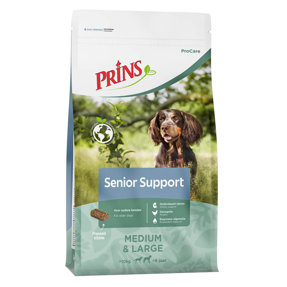 Prins ProCare Senior Support Medium & Large - Hondenvoer - 12 Kilogram - gevogelte Prins ProCare Senior Support Medium & Large - Hondenvoer - 12 Kilogram - gevogelte