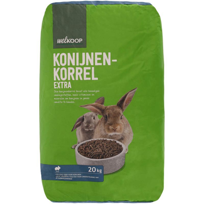 Welkoop Konijnenkorrel Extra - Konijnenvoer - 20 Kilogram Welkoop Konijnenkorrel Extra - Konijnenvoer - 20 Kilogram