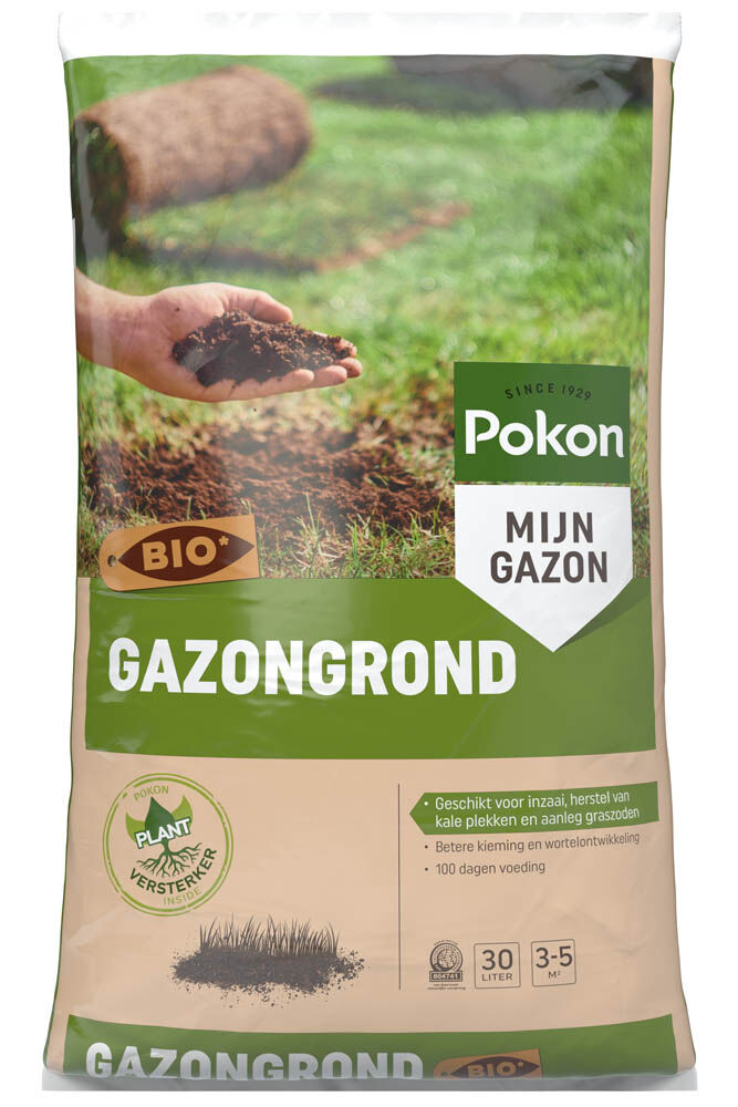 Pokon Bio - Gazongrond - 3-5 m² - 30 Liter