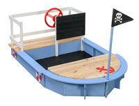 Swing King Kapitein - Zandbak - 20 Kilogram - Blauw - Hout