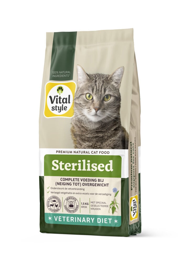 Vitalstyle Sterilised - Kattenvoer - 1.5 Kilogram