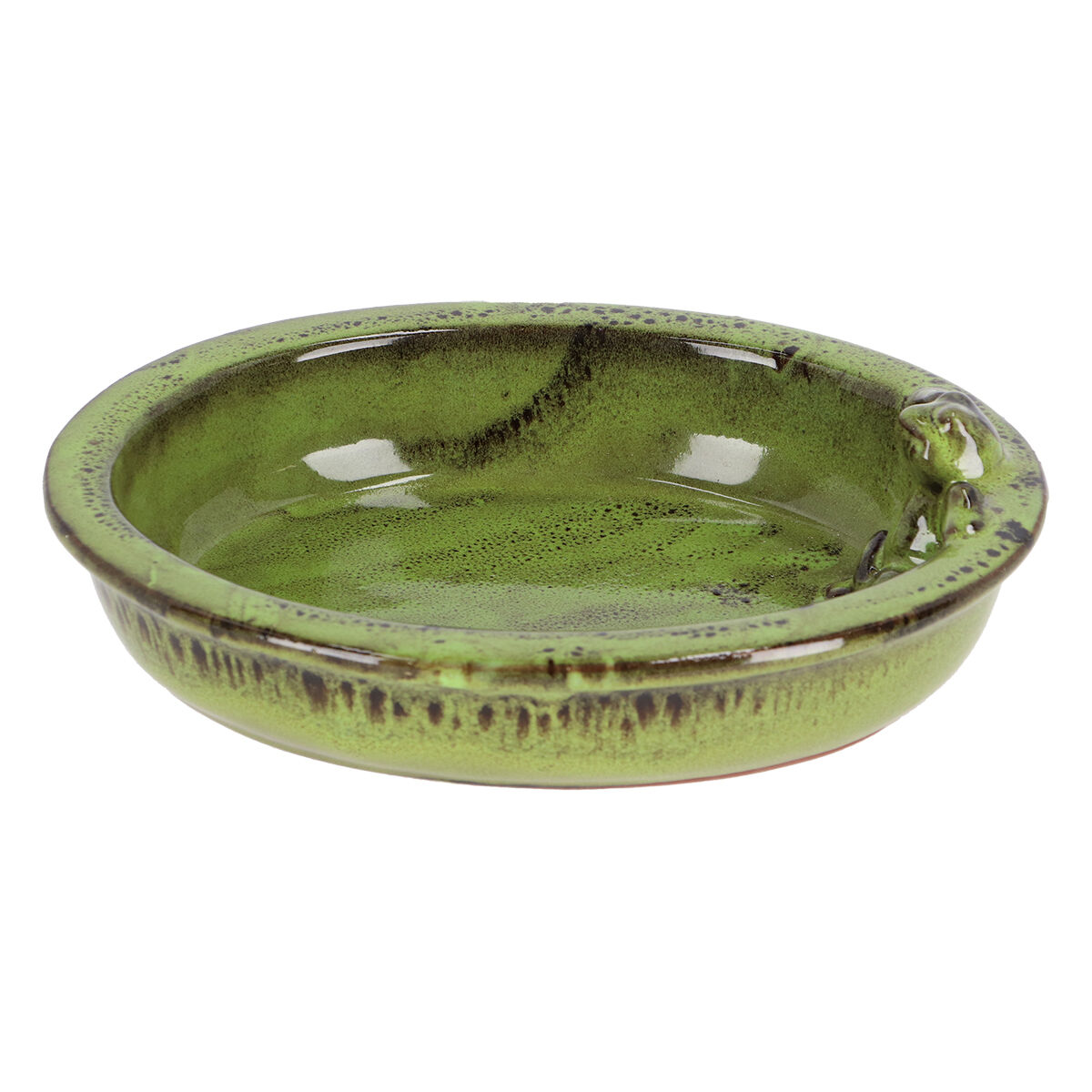 Kikker Waterschaal - Ovaal - Tuinvogels - Groen - 8.3x25.3x37 cm