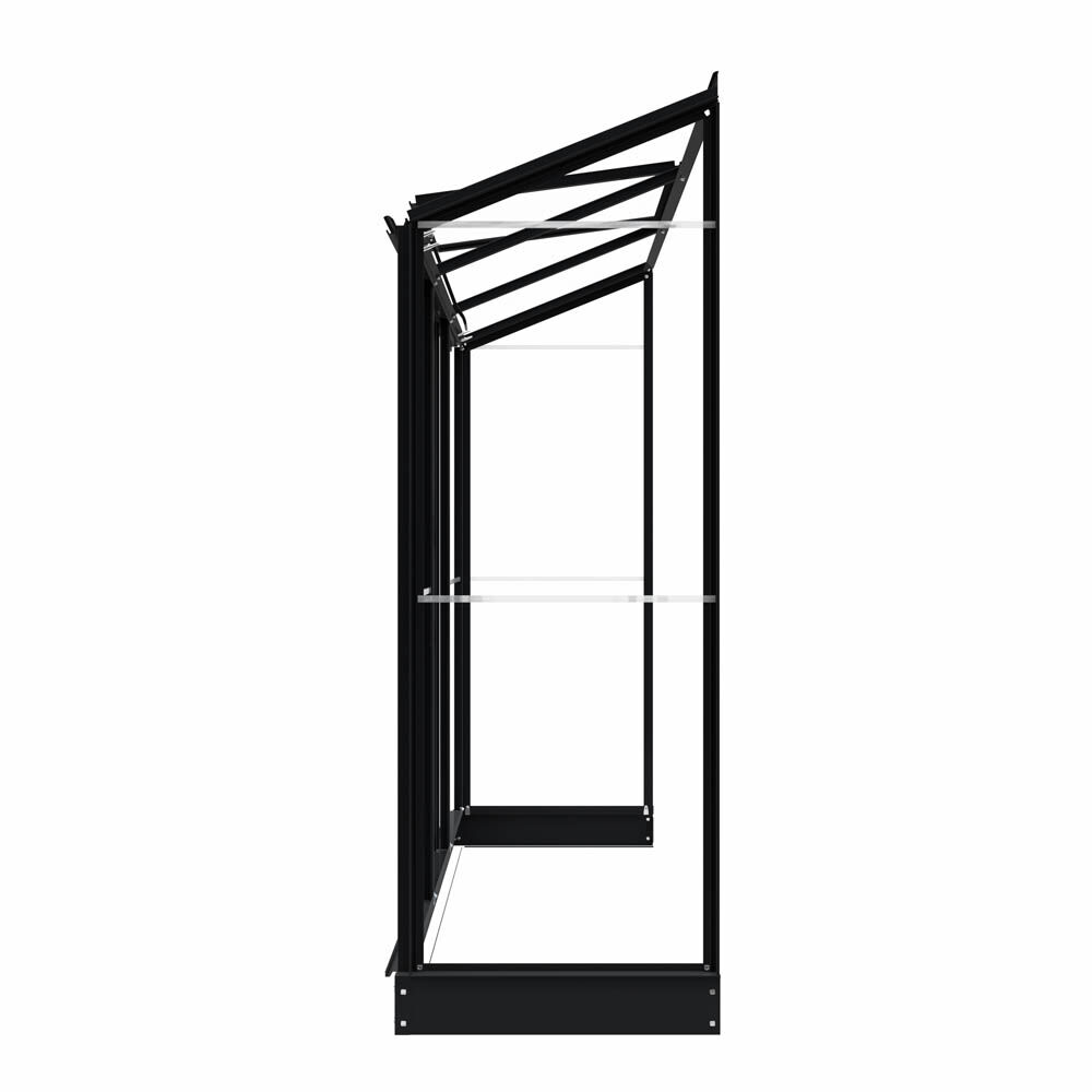 Royal Well Emma II - Muurkas - zwart - 194x194x69 cm - Veiligheidsglas