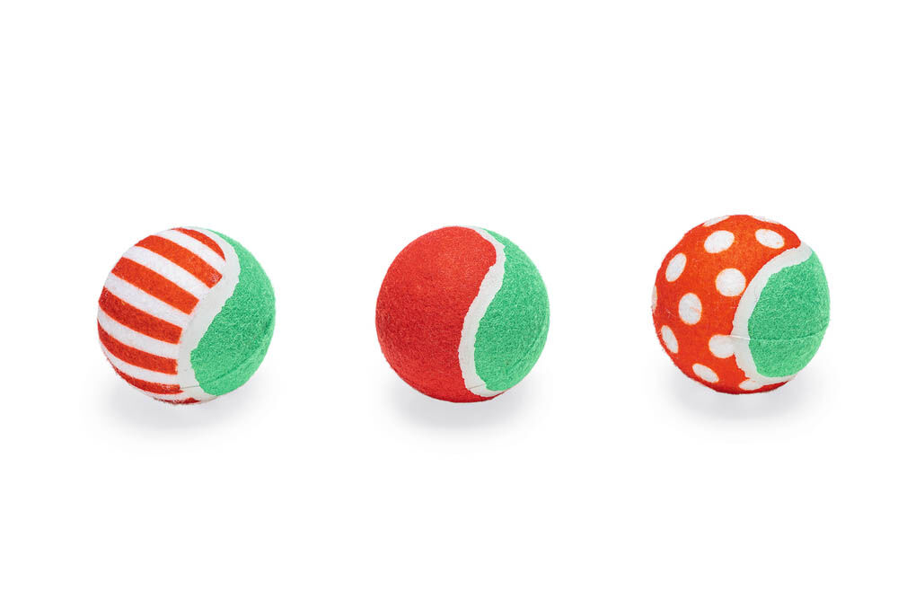 Beeztees Tennisballen - Kerst Hondenspeelgoed - Rood - 6.5 cm Beeztees Tennisballen - Kerst Hondenspeelgoed - Rood - 6.5 cm