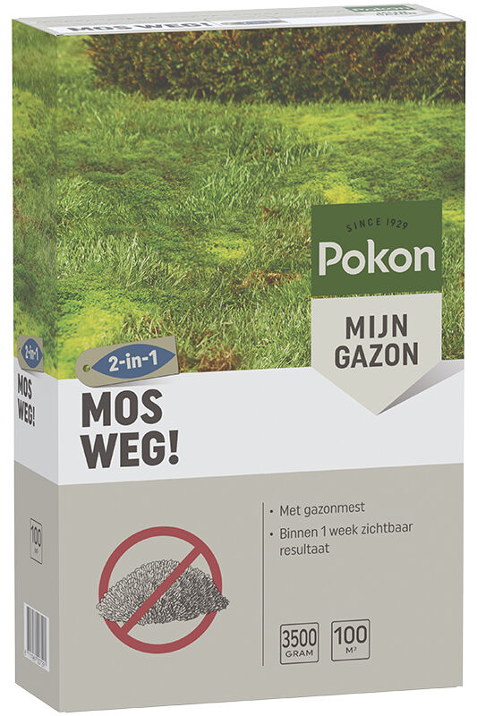 Pokon Mos Weg - Gazonmeststof - 100 m2 - 3.5 Kilogram