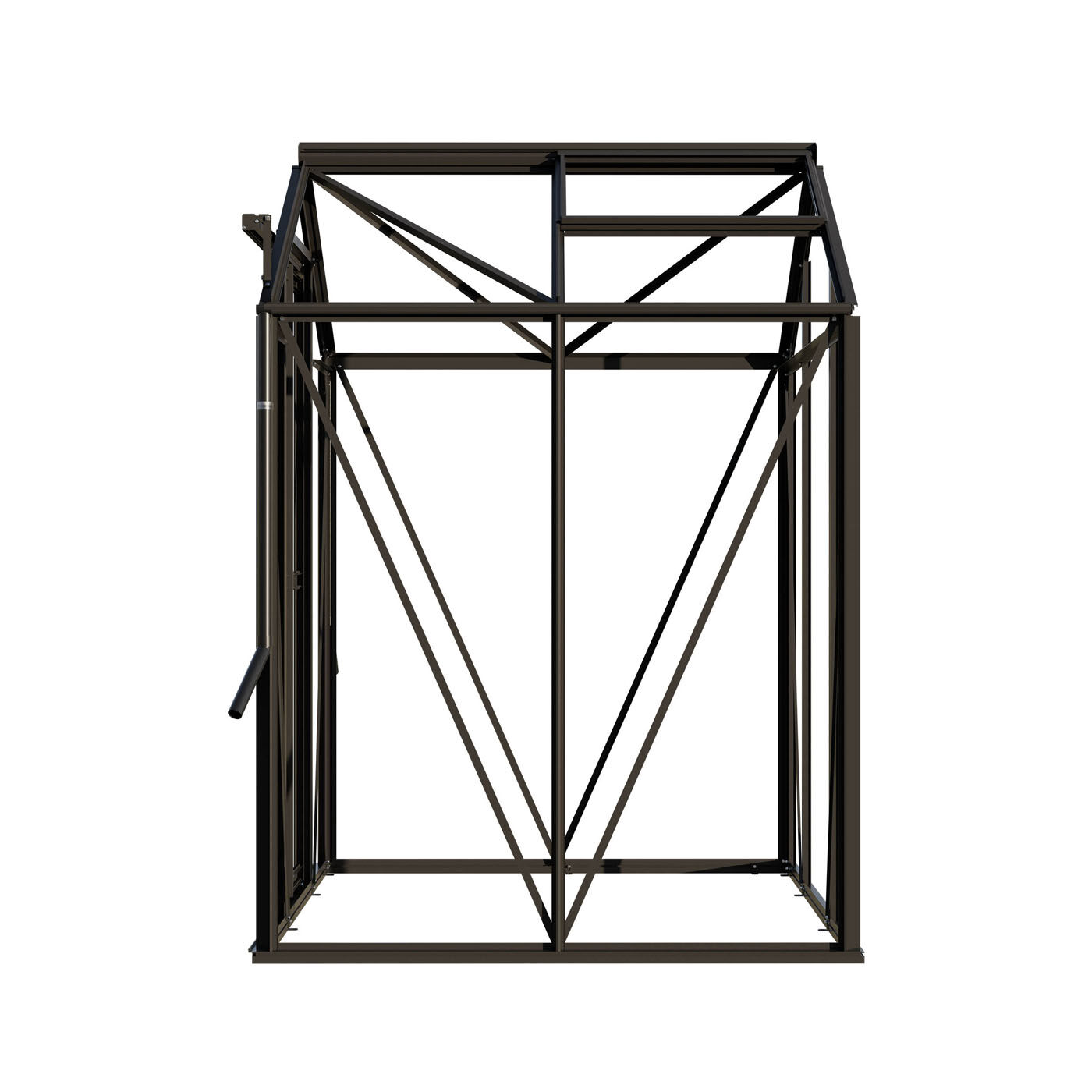 Royal Well Anne I Full Options - Tuinkas - Zwart - 211.2x149.8x150.7 cm - Veiligheidsglas