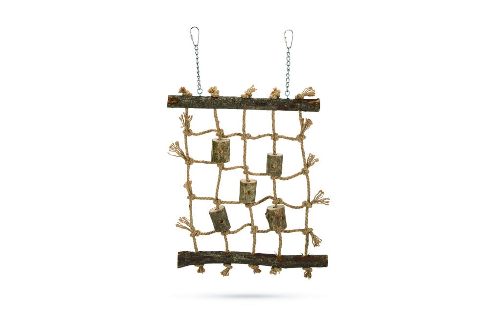 Beeztees Ziggy Mat - Vogelspeeltje - Bruin - 3x30x46 cm