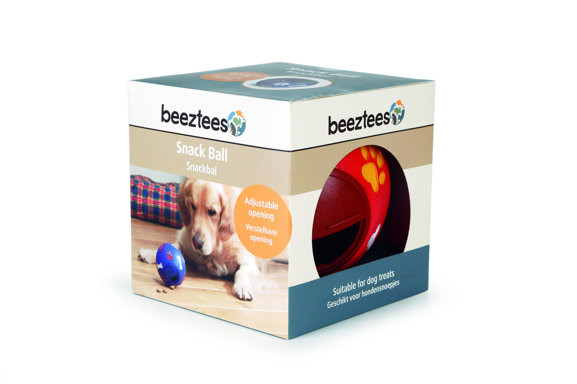 Beeztees Snackbal - Vulbaar Hondenspeelgoed - assorti - 15x15x15 cm Beeztees Snackbal - Vulbaar Hondenspeelgoed - assorti - 15x15x15 cm