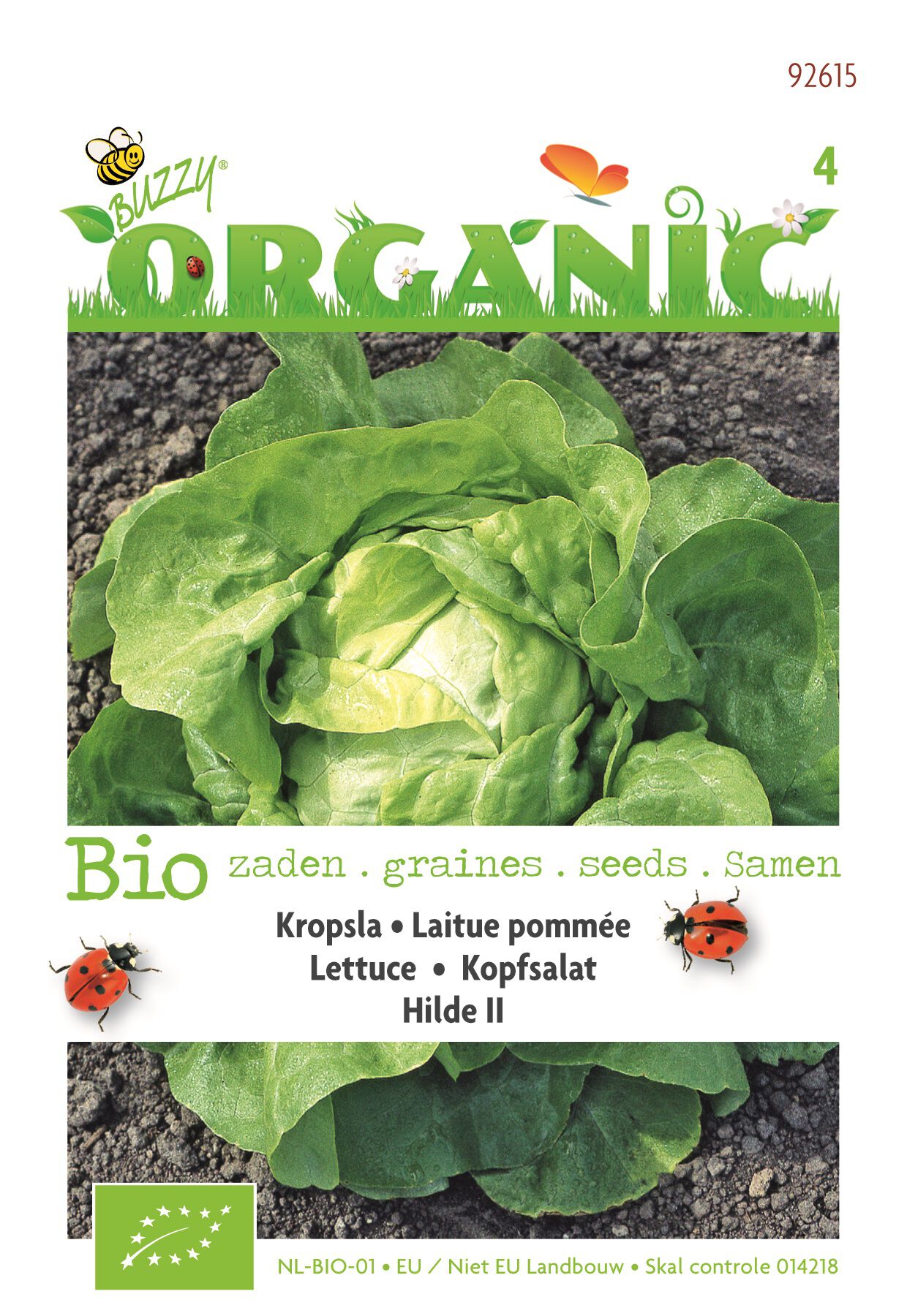 Buzzy Kropsla Hilde  (BIO) Lactuca sativa - Groentezaden