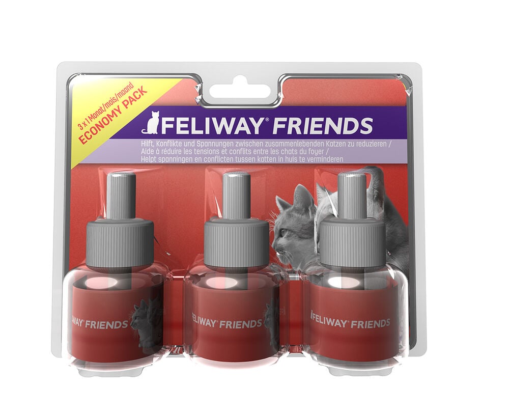 Feliway Friends navulling Tripack - Anti Stress - 3x48 ml
